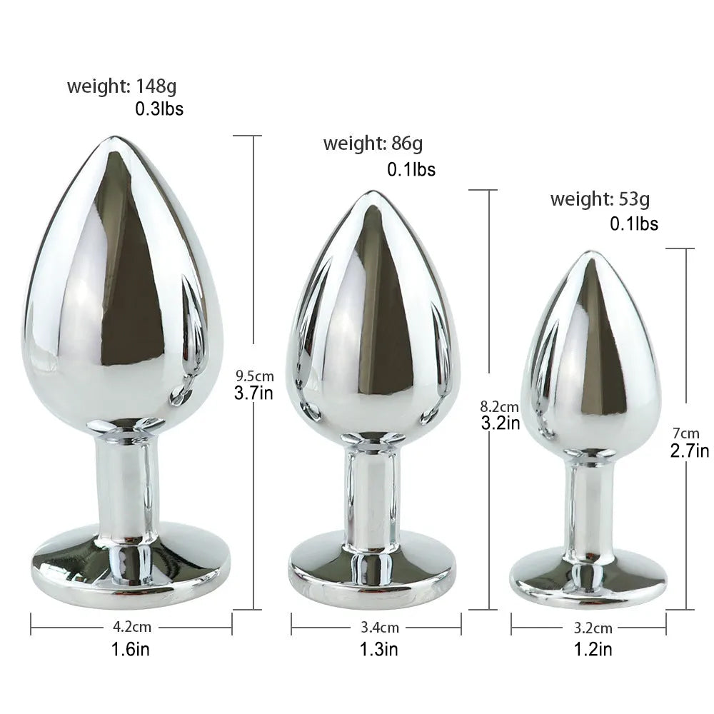 Metal & Stainless Steel Anal Plug – product view 2