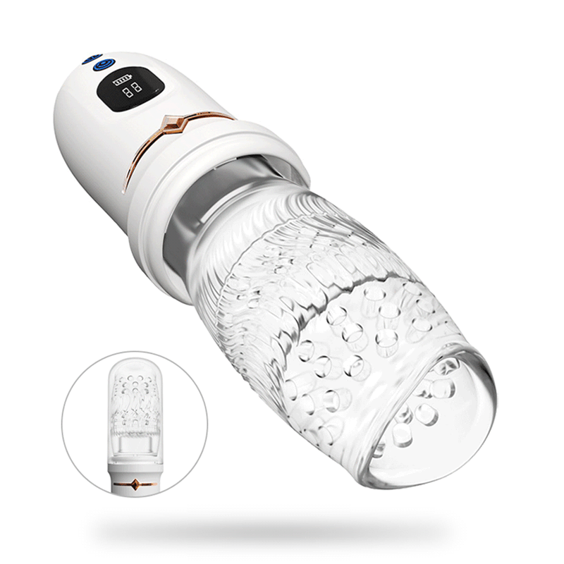 5 Telescopic Rotation 10 Vibration LED Digital Display Male Stroker — product image 9