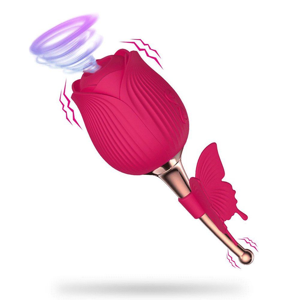 Rose Vibrator Vibrating Suction Automatic Masturbator for Women – product view 5
