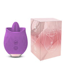 Rose Toy Vibrator For Women Clitoral Tongue Licking Vibrator