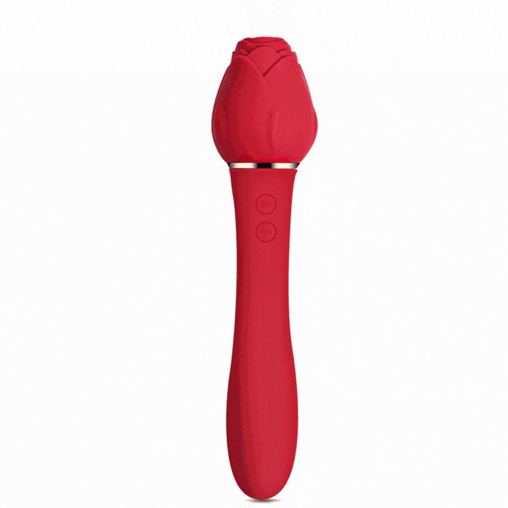 Rose Sucking G Spot Vibrator Clit Sucker Nipple Toy