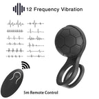 12 Modes Football Vibrating Cock Ring & Male Vibrator Toy – product view 3