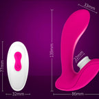 Sucking Vibrating Dildo - Female Vibrator with Vibrating Suction – product view 3