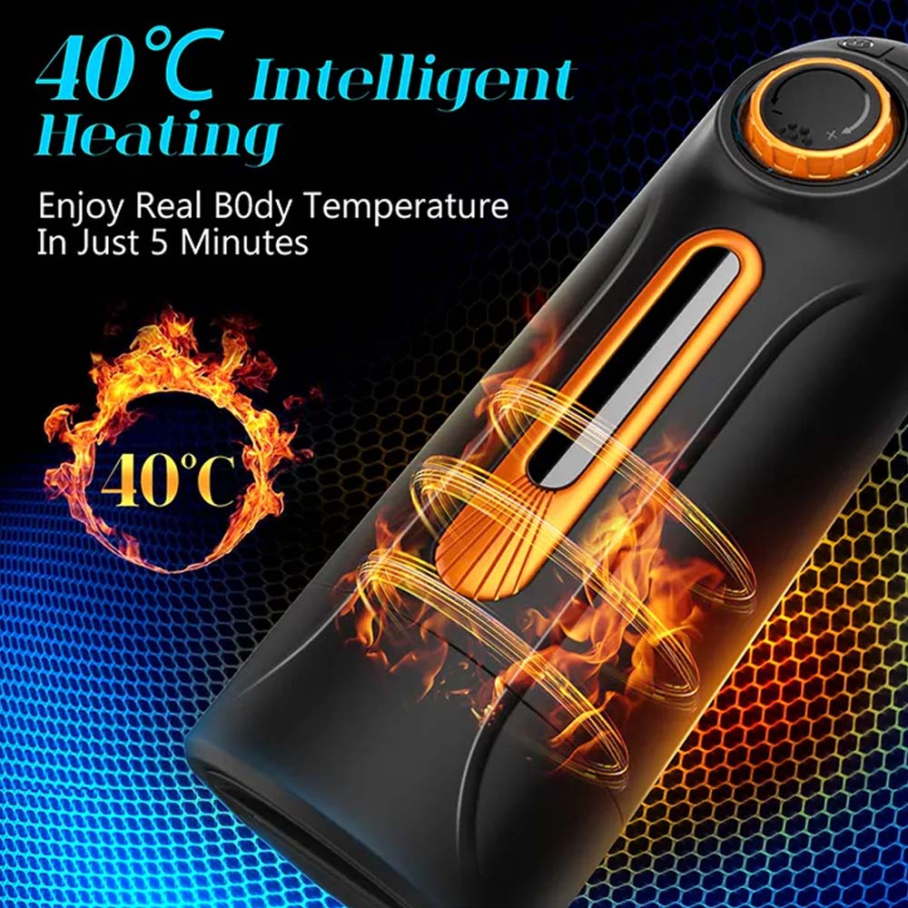 Variable Speed 10 Thrusting 4 Sucking Male Stroker Heating Voice Blowjob Toys – product view 3