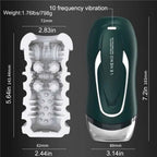 Rends VENENO 10 Vibration Modes Heatable Moaning Pleasure Realistic Male Stroker — product image 3