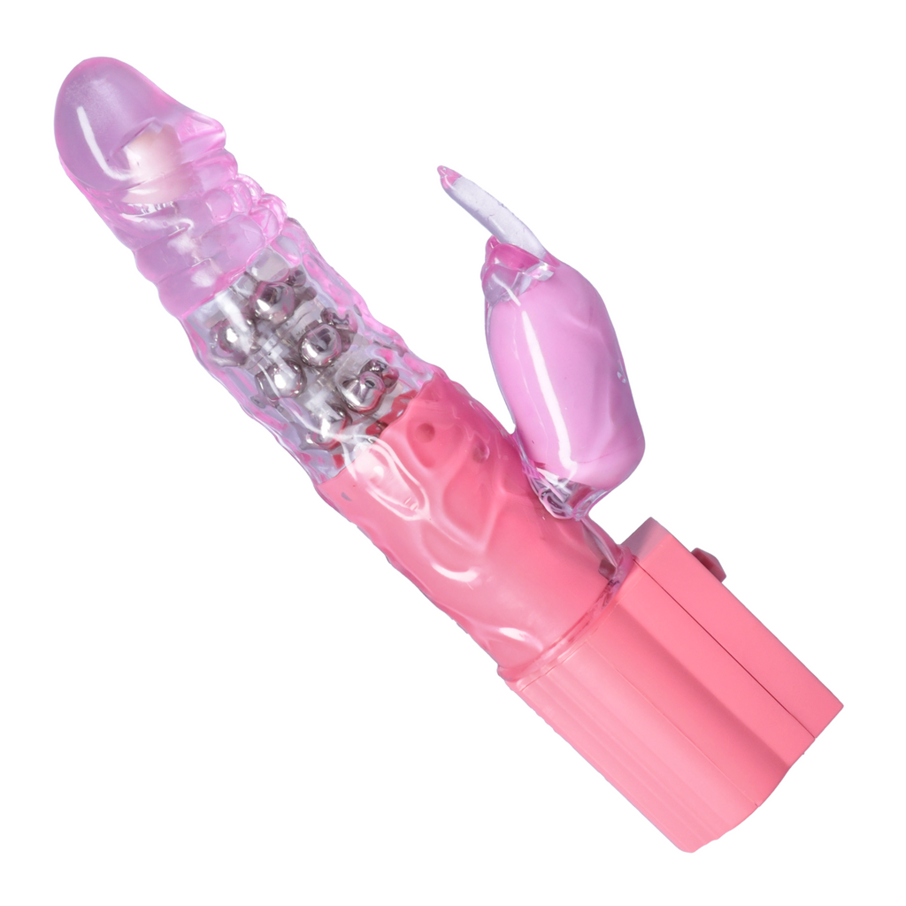 Wet Dreams Love Bunny Rabbit Vibrator Dildo dual-action vibrator side view | AnneToys