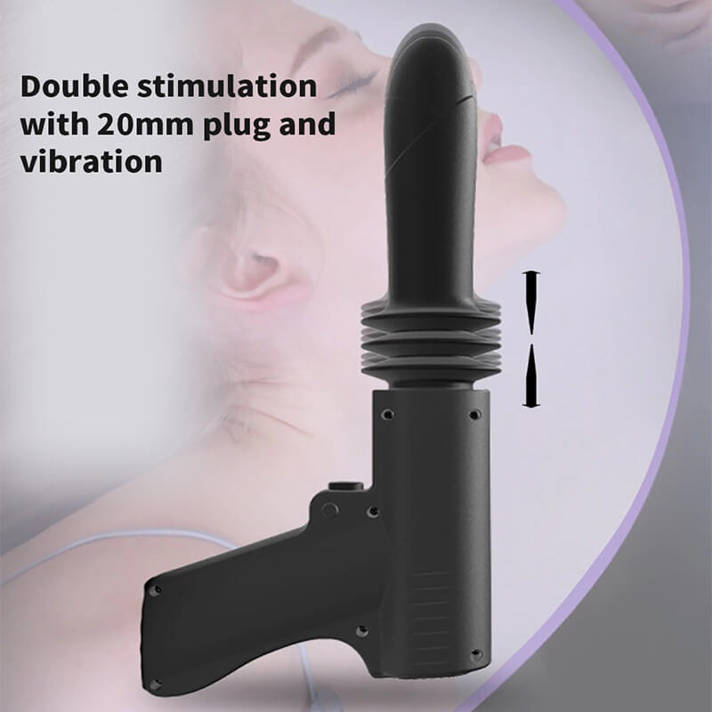 4 Modes 2-in-1 Thrusting Dildo & Anal Dildo Vibrator – product view 5