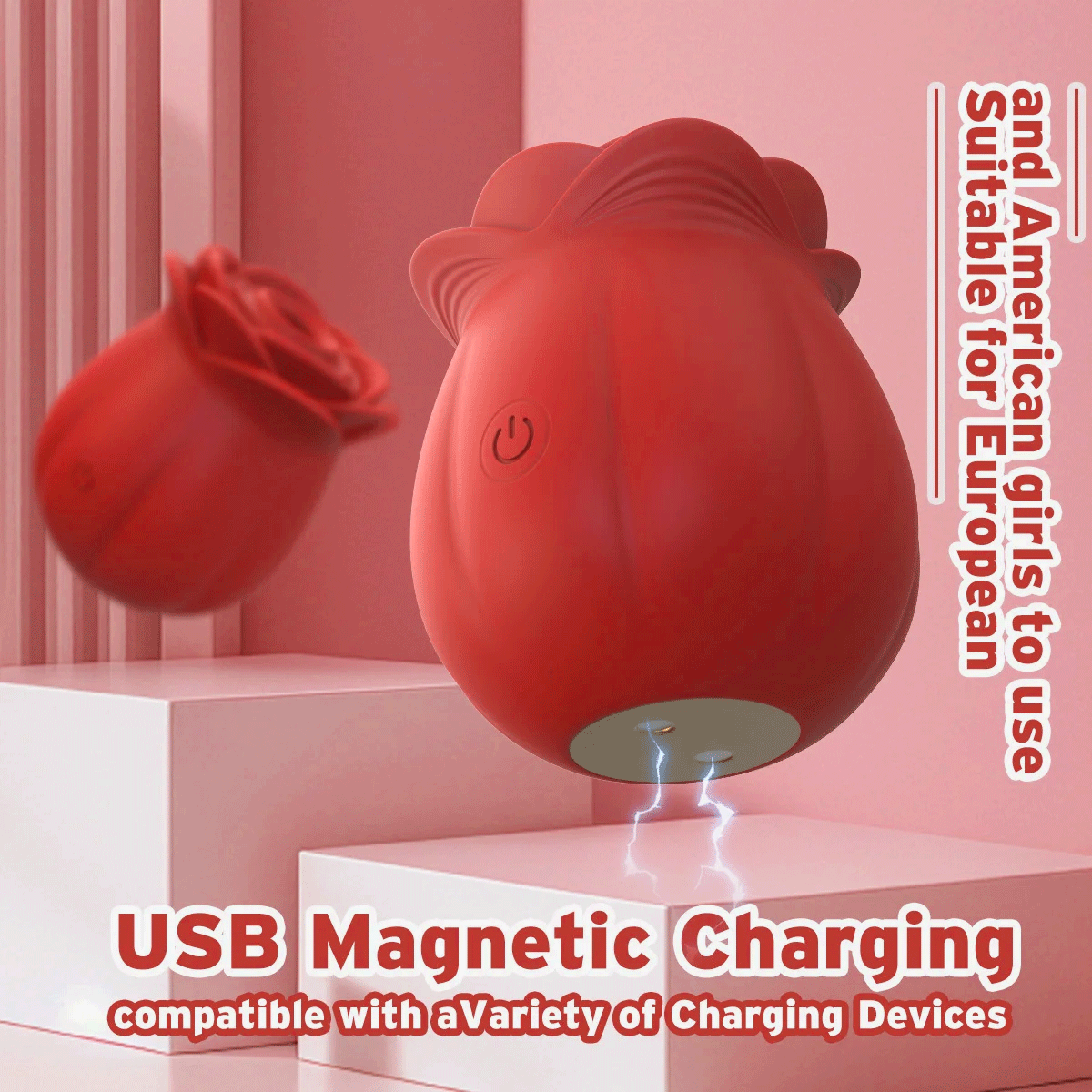 Big Petal - Wider Coverage Rose Suction Massager