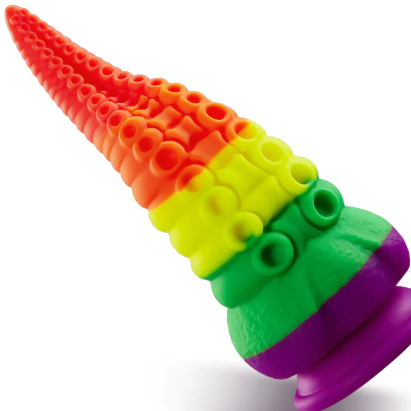Colorful Tentacle Dildo With Suction Cup Huge Anal Plug 8.66 Inch – product view 2