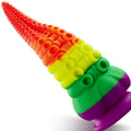 Colorful Tentacle Dildo With Suction Cup Huge Anal Plug 8.66 Inch – product view 2