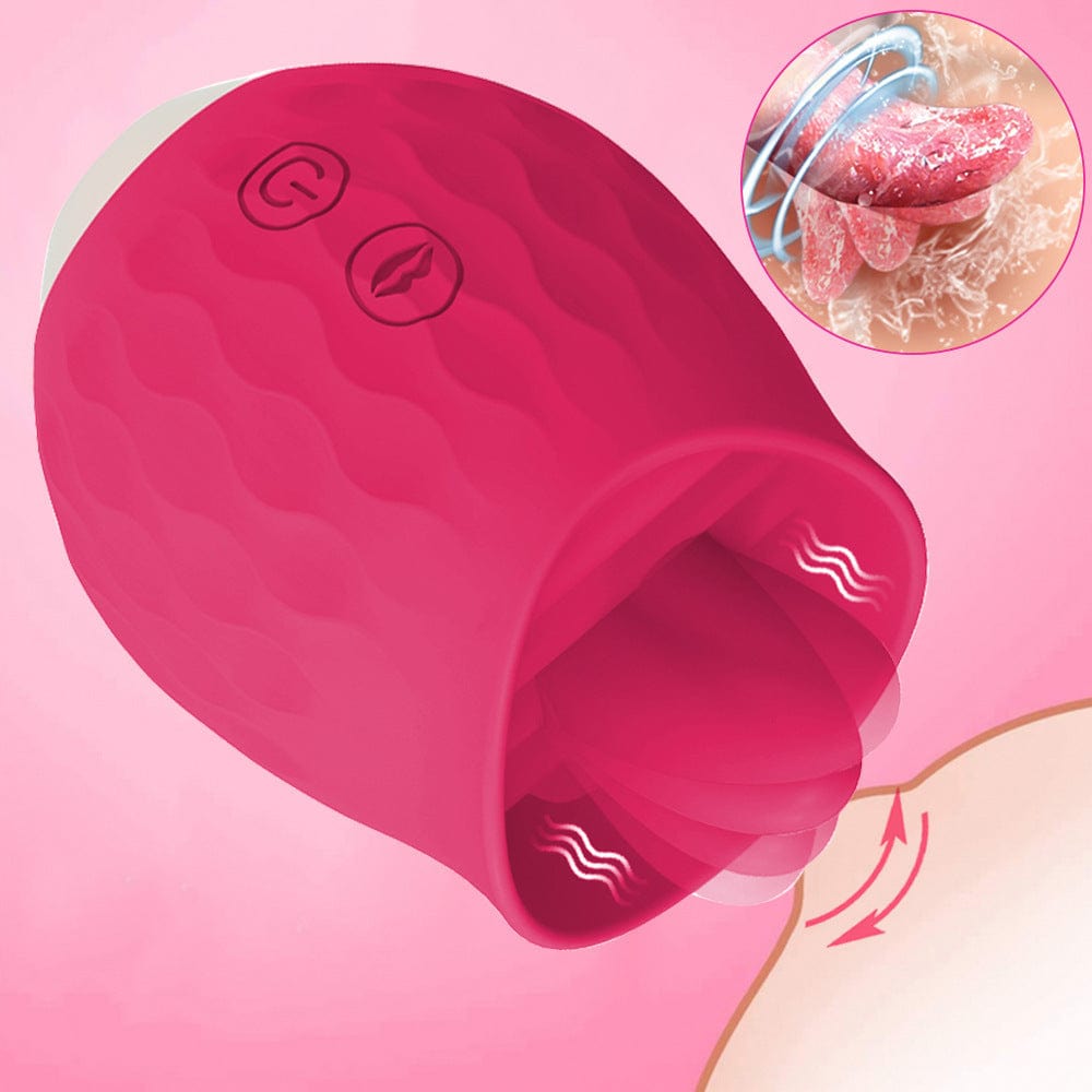 Rose Toy Vibrator For Women Clitoral Tongue Licking Vibrator