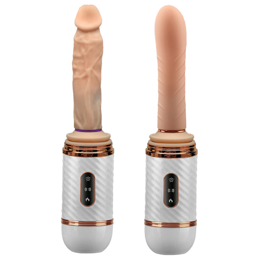 7-Frequency Telescopic Vibration Hands-Free Automatic Thrust Women's Masturbation Device Realistic Dildo Vibrator – product view 2