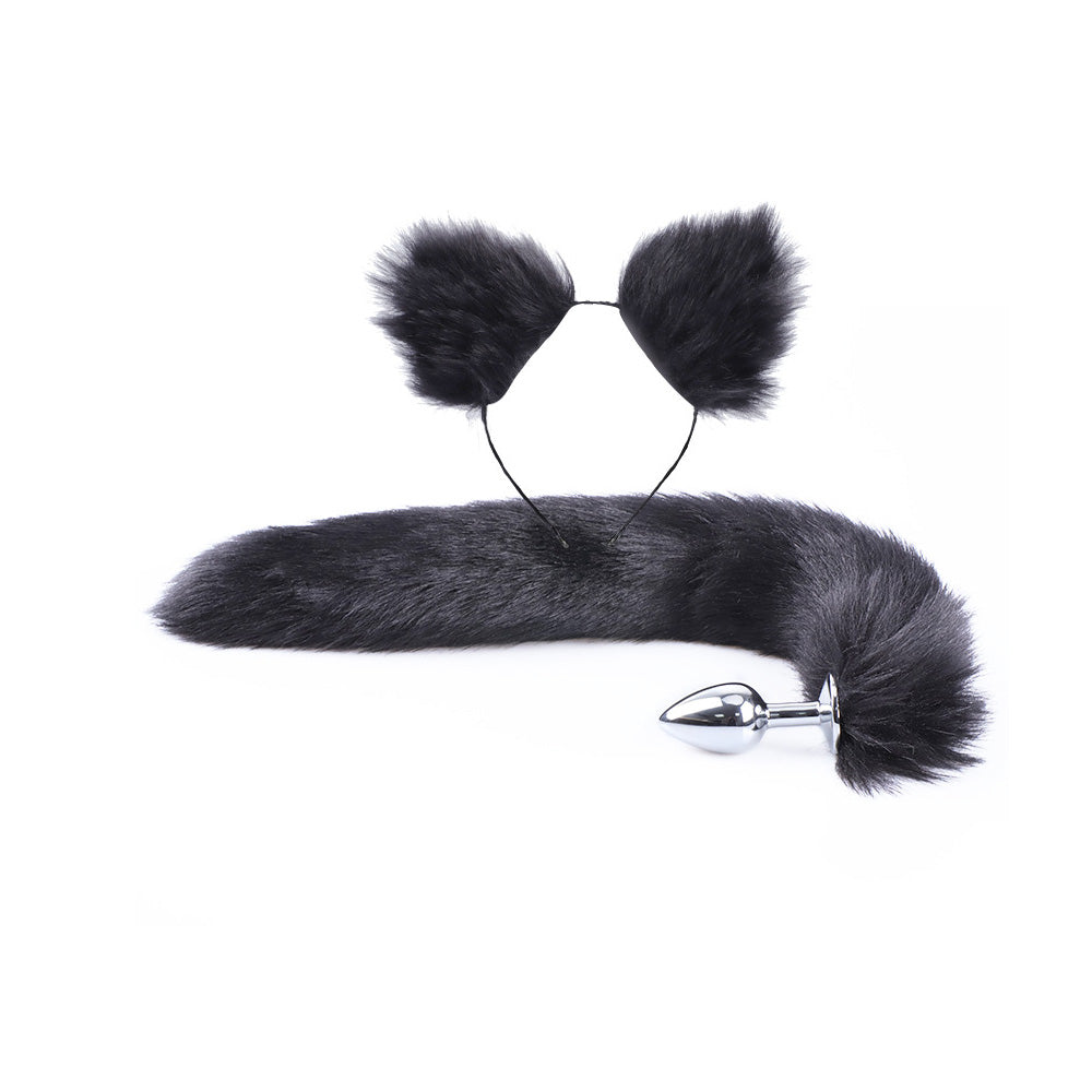 Butt Plug with Tail | Metal Butt Plug Anal Stimulation Toy – product view 5