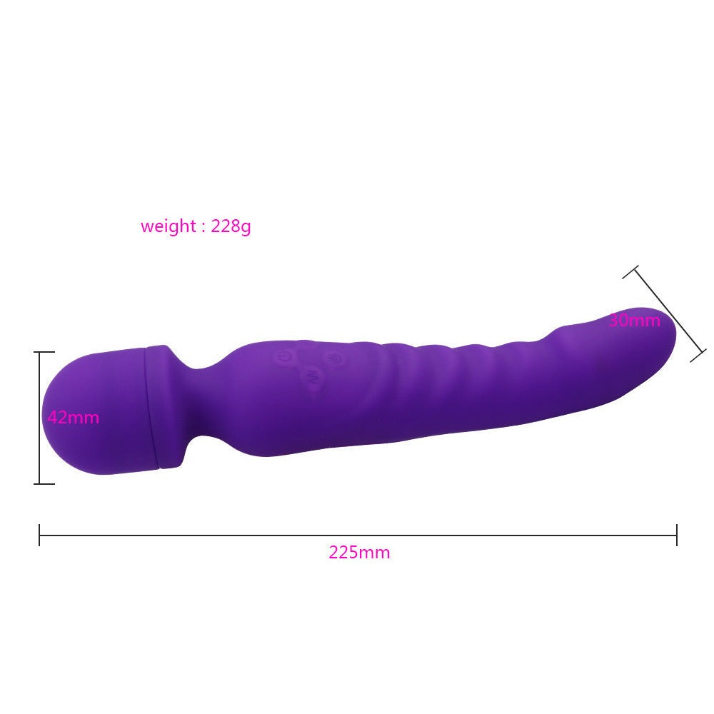 Magnetic Magic Wand Rechargeable Silicone Vibrating Dildos – product view 6