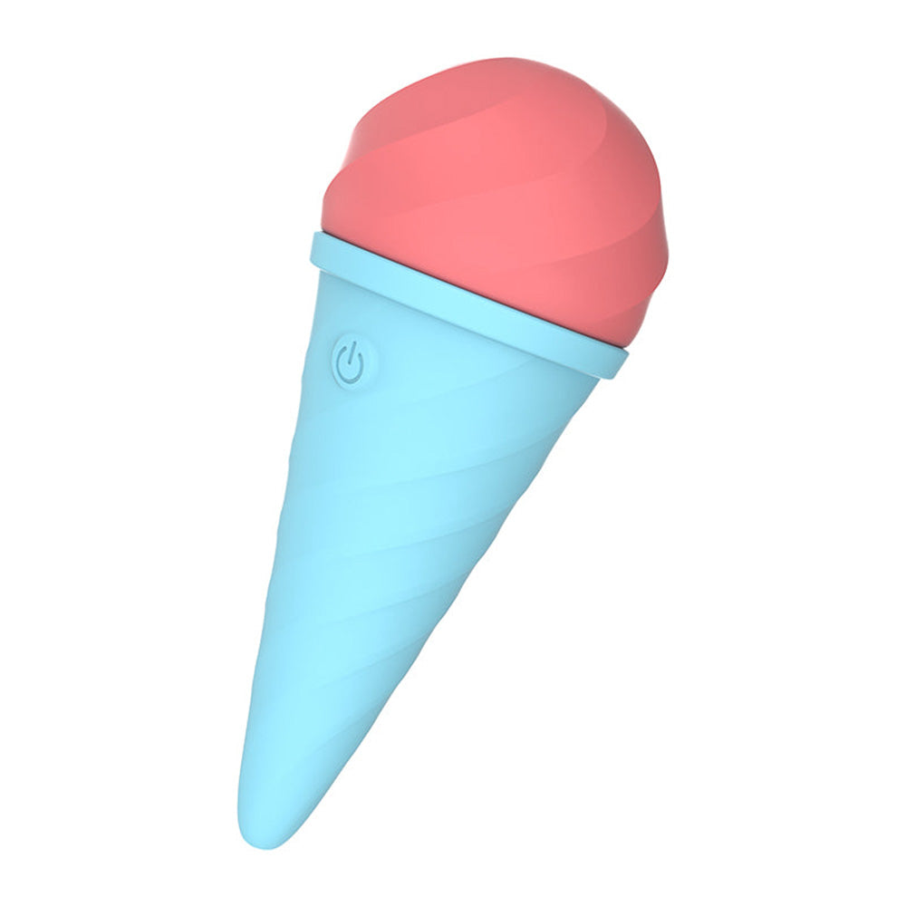 Cordless Cute Ice Cream 10 Vibrating Modes Wand Massager – product view 8