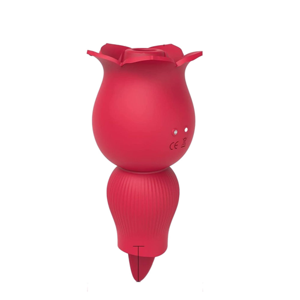 2 in 1 Rose Suction Vibrator and Tongue Vibrator for Female Male – product view 5