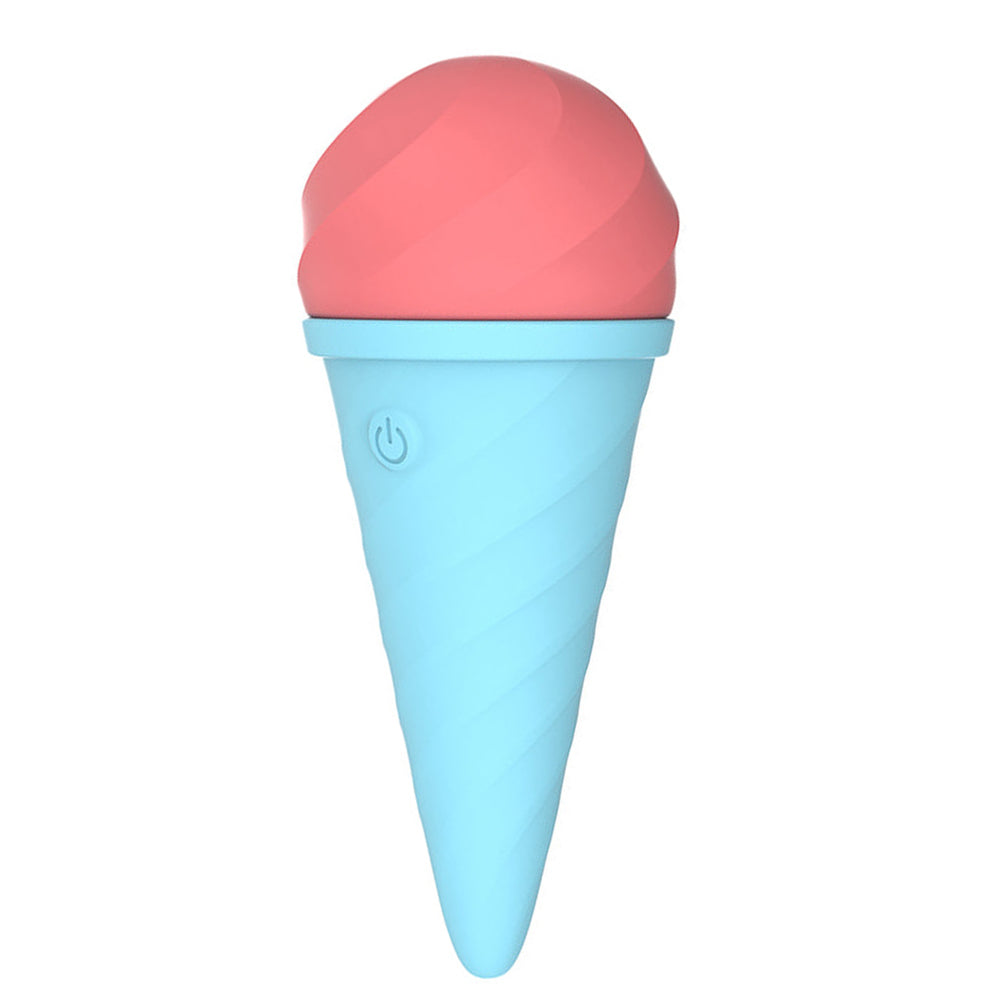 Cordless Cute Ice Cream 10 Vibrating Modes Wand Massager – product view 3