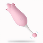 10 Frequency Vibrator Rose Tongue Licking with Vibrating Egg