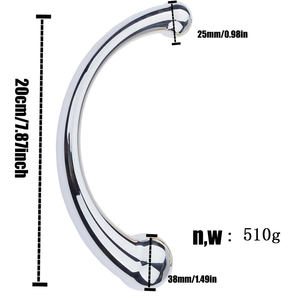 Double Ended Anal Plug Prostate Rod Stainless Steel Dual G-Spot Massage End Dildo Anal Plug – product view 6