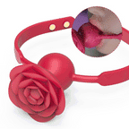 9-Frequency Vibrating Rose Gag With Removable Vibrator – product view 2