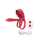 Connection Dual Romance Rose Vibrating Cock Ring – product view 8