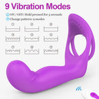3 In 1 Penis Ring 9 Modes G-Spot Vibrator – product view 6