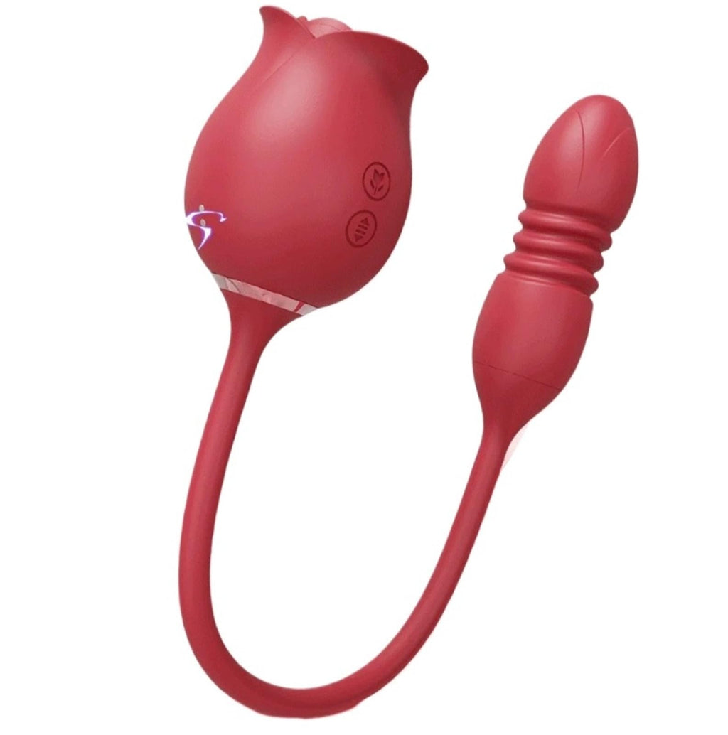 Rosebud Thruster Dual Rose Vibrator – product view 9