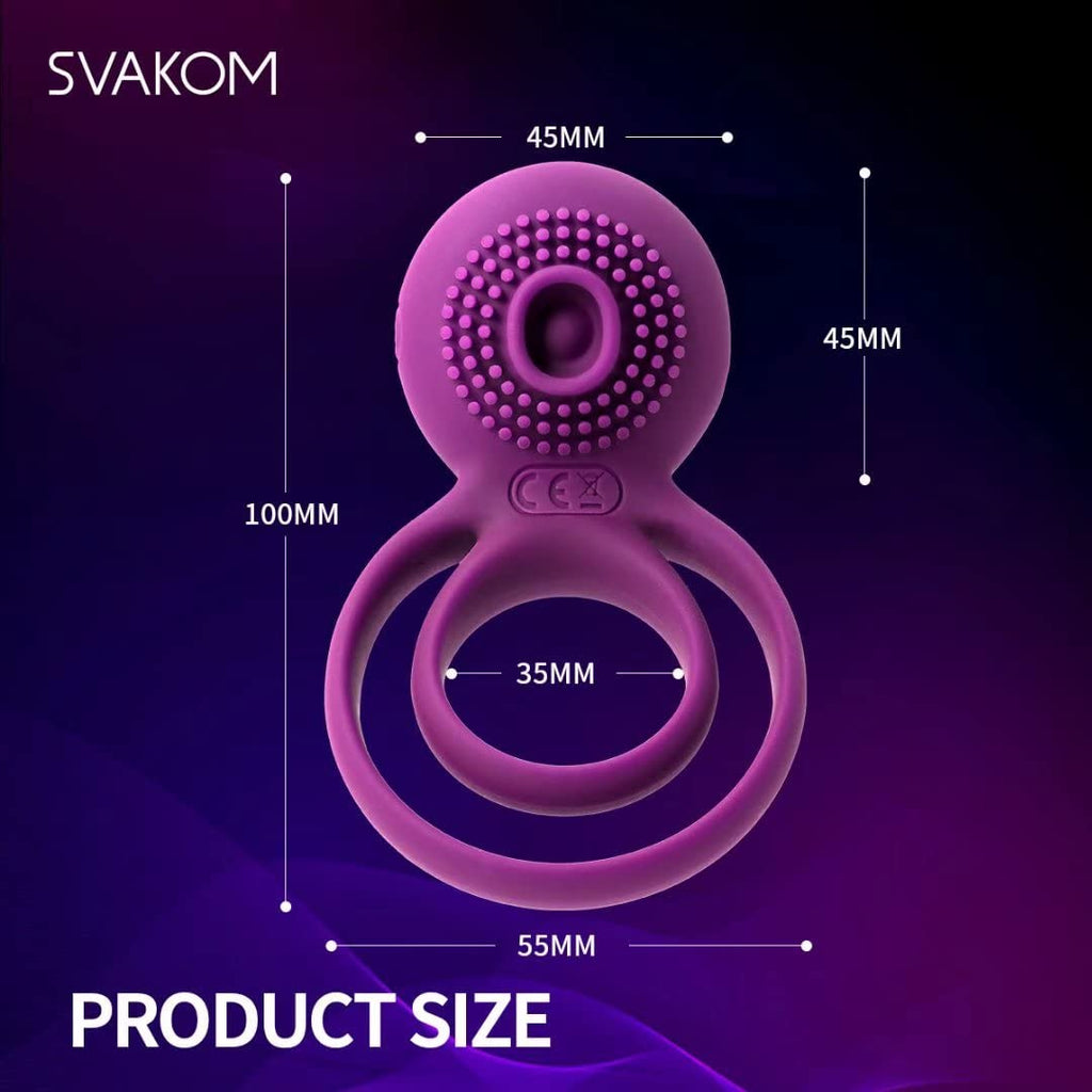 Vibrating Dual Penis Rings Clitoral Vibrator G-Spot Stimulators – product view 4