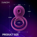 Vibrating Dual Penis Rings Clitoral Vibrator G-Spot Stimulators – product view 4