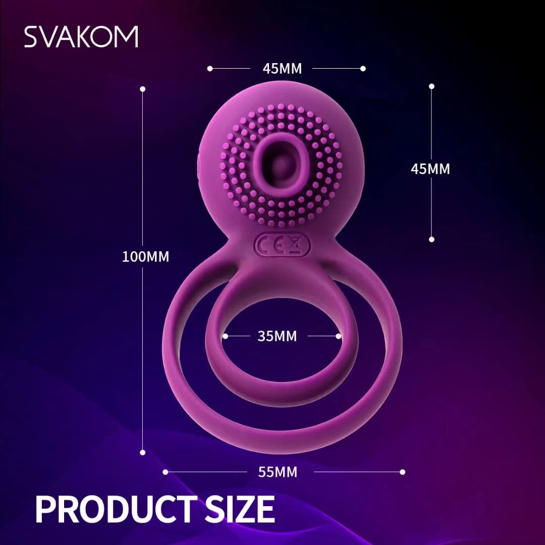 Vibrating Dual Penis Rings Clitoral Vibrator G-Spot Stimulators – product view 4