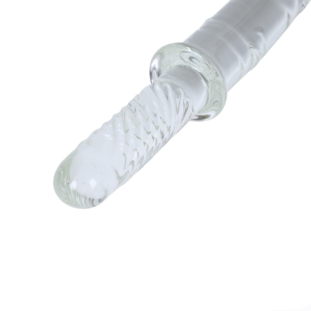 11.4" Large Clear Glass Dildo Crystal Penis Glass – product view 3