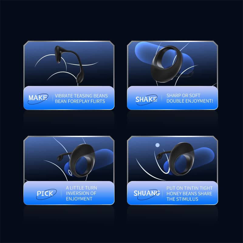 3 in 1 Dual Motor 10 Modes Vibrating Cock Ring with Anal Plug, Uxol 10 Vibration Modes Adult Sex Toys for Men Couples, Prostate Massager G spot Nipple Vibrator Remote Control – product view 7