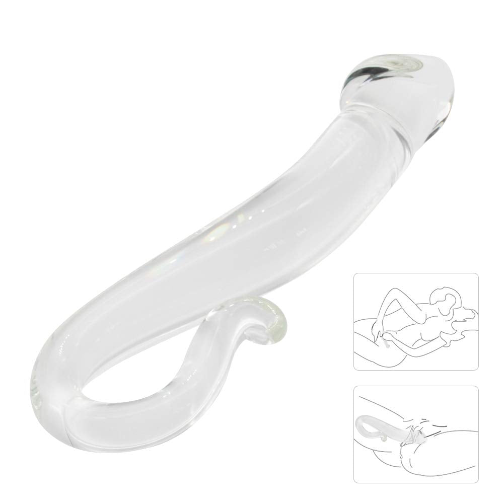 Glass Dildo G-spot Stimulate Crystal Massager – product view 4