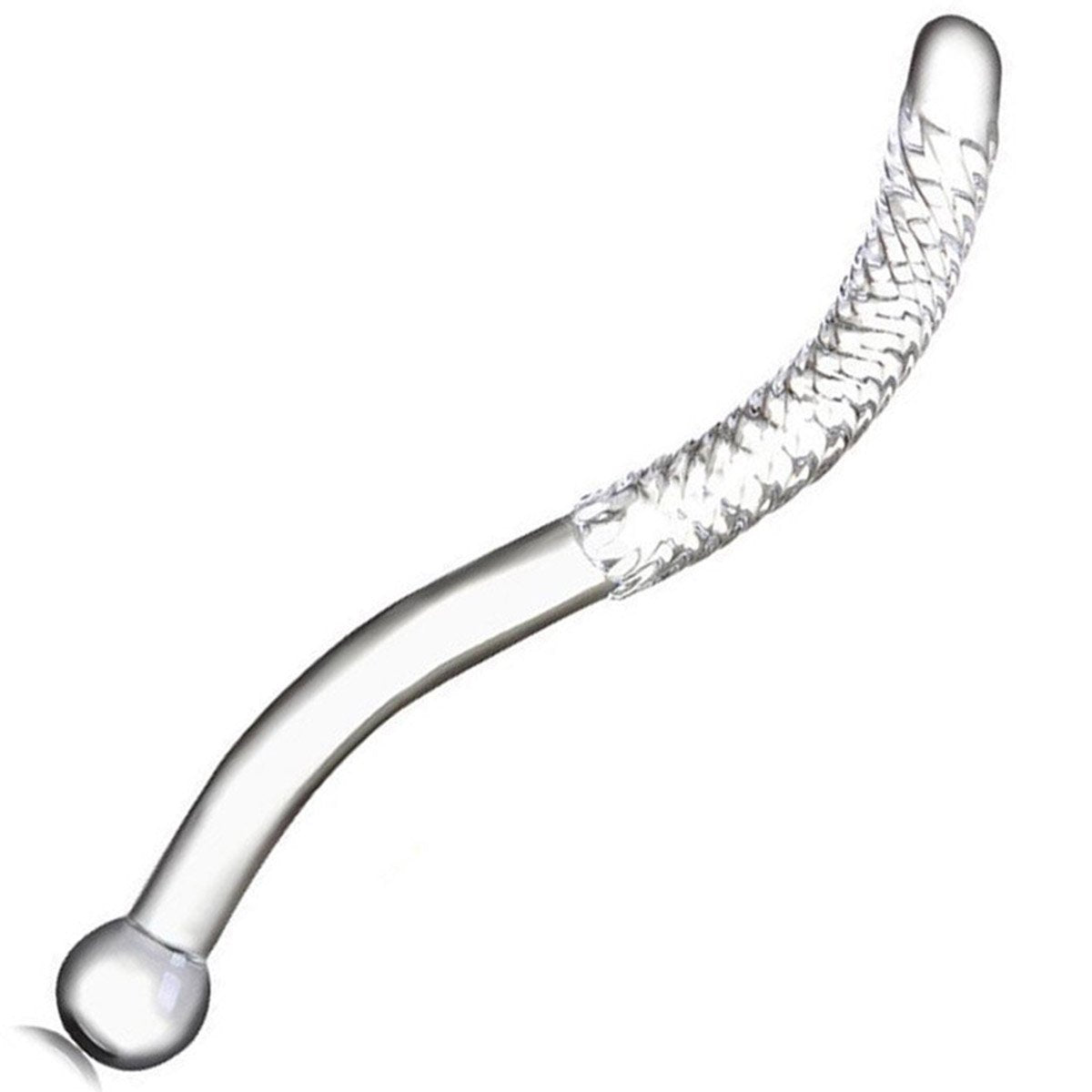Crystal Glass Pleasure Wand Dildo – product view 2
