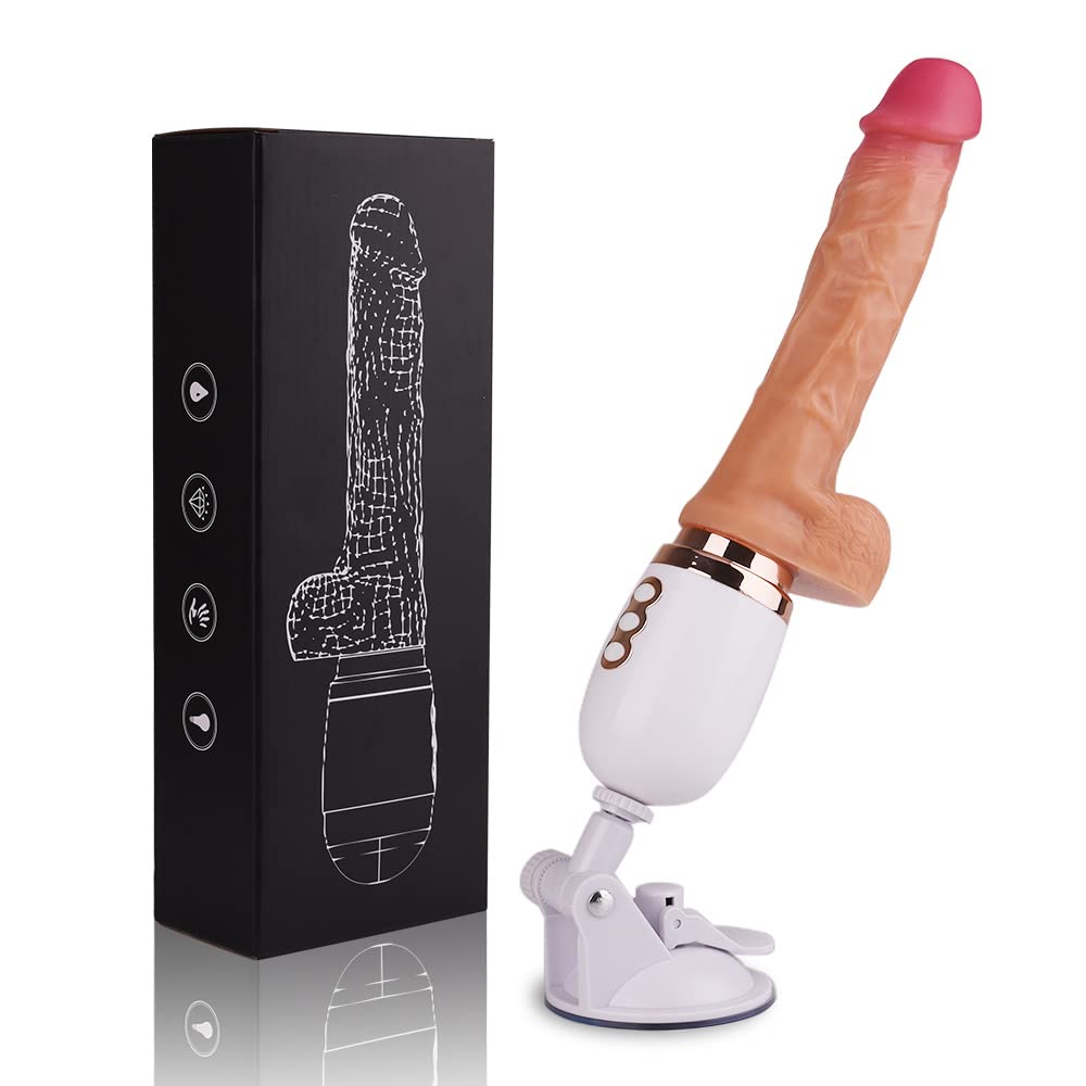 10 Telescopic Modes Realistic G-Spot Vibrator Dildo – product view 6