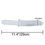 11.4" Large Clear Glass Dildo Crystal Penis Glass – product view 4