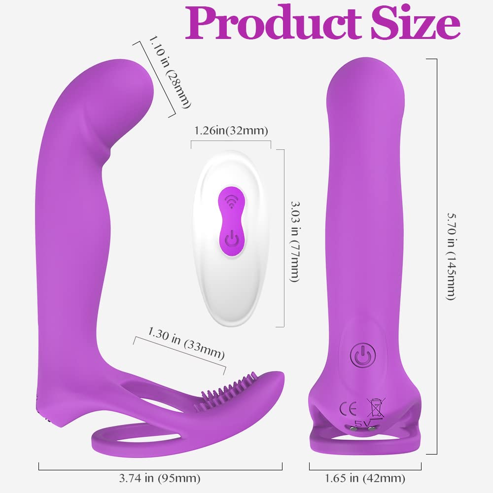 3 In 1 Penis Ring 9 Modes G-Spot Vibrator – product view 5
