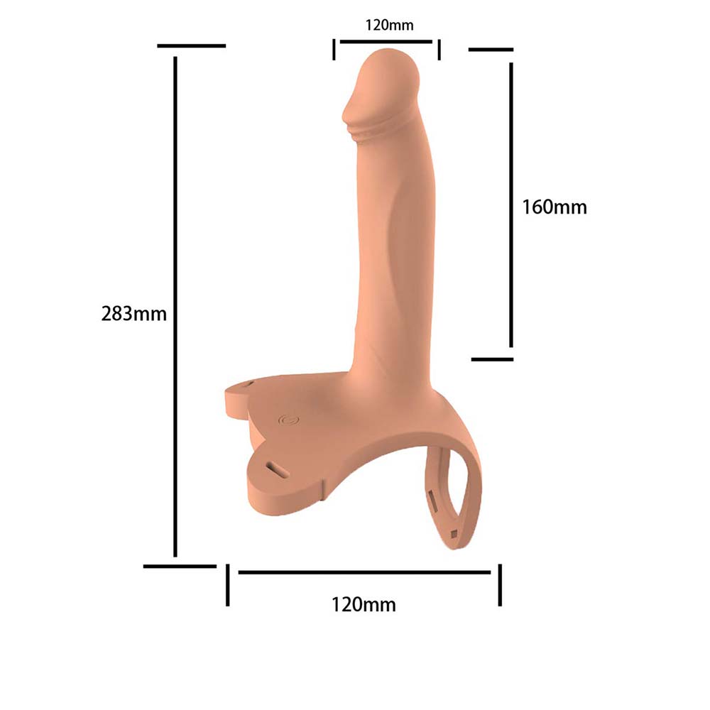 Wireless Remote Control Charging Vibrating Silicone Simulation Wearable Dildo – product view 6