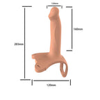 Wireless Remote Control Charging Vibrating Silicone Simulation Wearable Dildo – product view 6