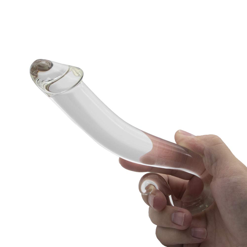 Glass Dildo G-spot Stimulate Crystal Massager – product view 2