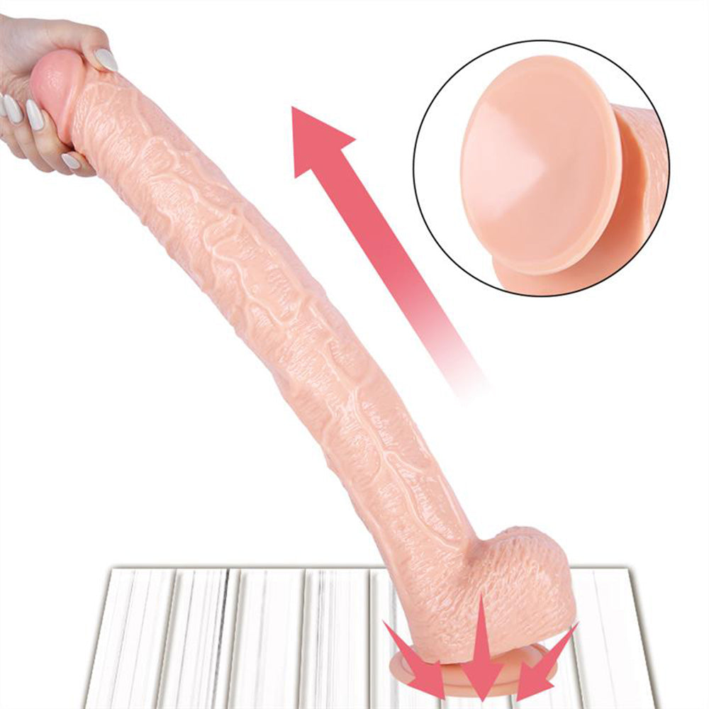 16.93 Inch Strap On Huge PVC Dildo – product view 8