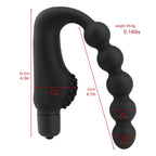 Vibrating Pull Bead Anal Plug Male Prostate Massager – product view 4