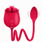 S475-3 Three Pistils Rose Toy With Vibrating Bud