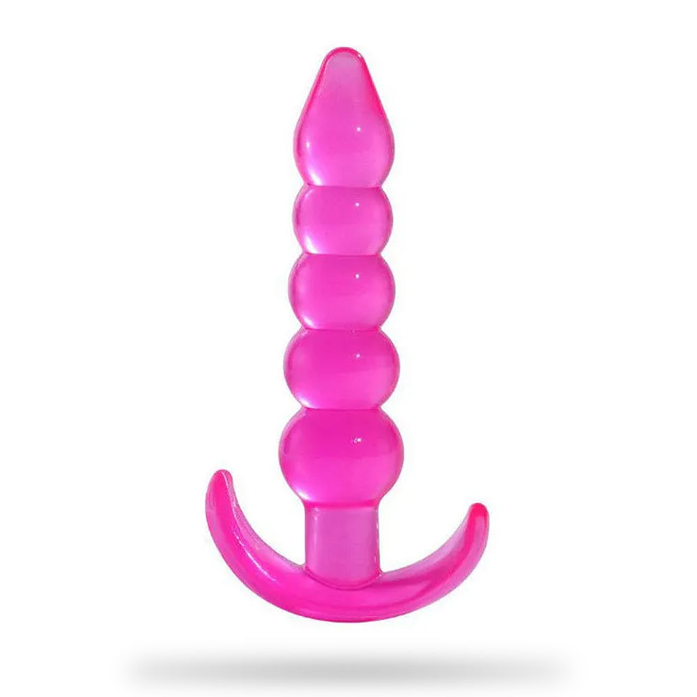 Crystal Transparent Five-Bead Anal Plug G-Spot Orgasm – product view 5