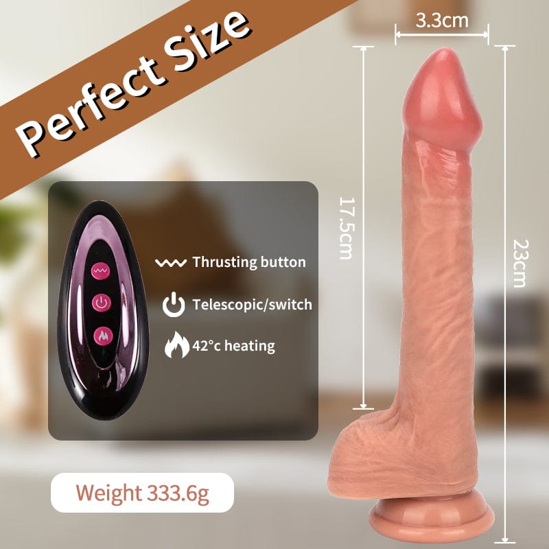 6.89 in Perfect Simulation Dick Powerful Thrusting Vibrating Penis Dildo