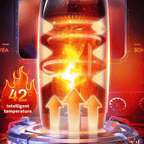 The King 10 Vibration & Thrusting Automatic Male Stroker Heating Moaning Male Sex Toy – product view 4