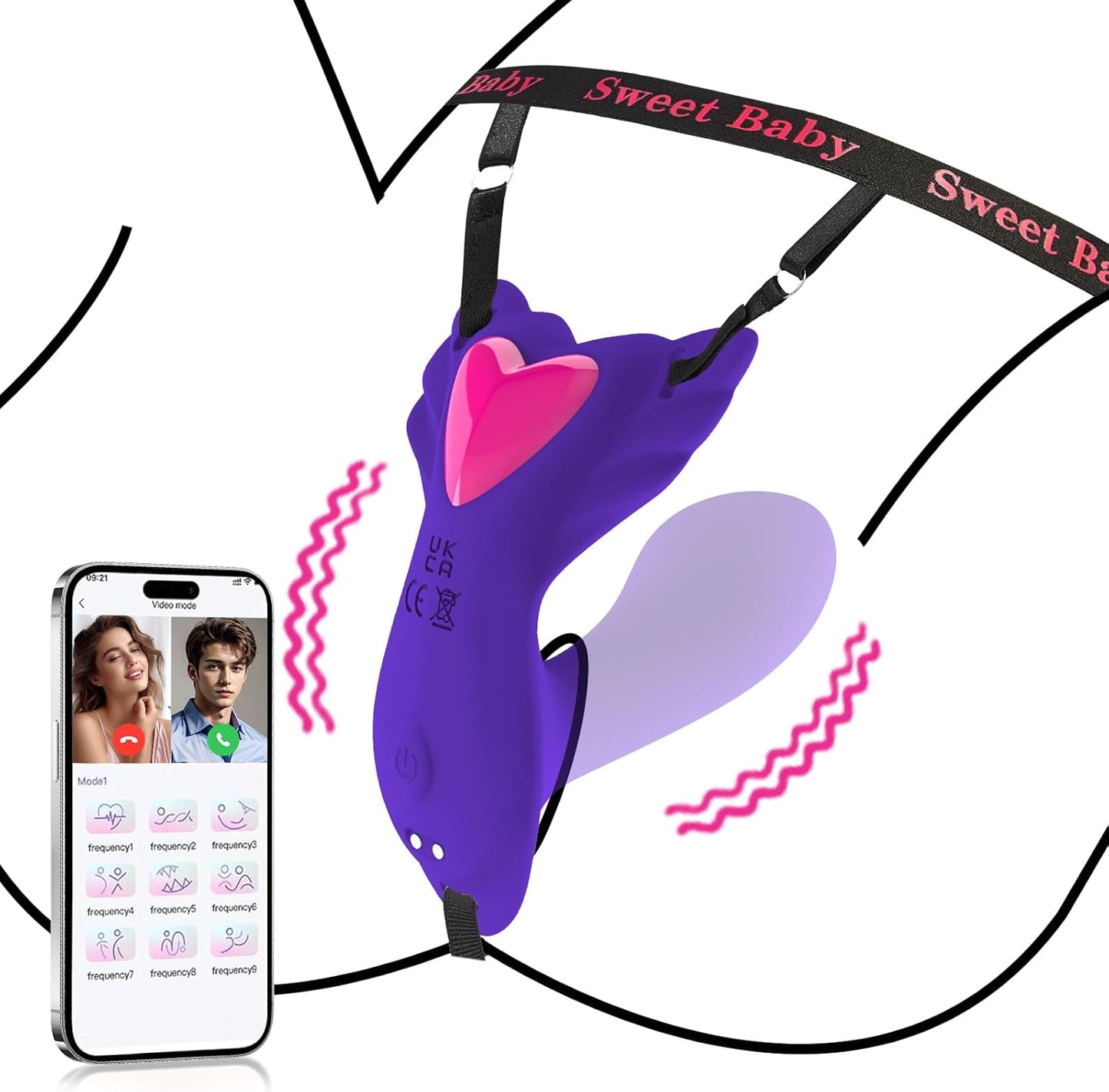 Velvra App Control Wearable Insert Massager for Dual