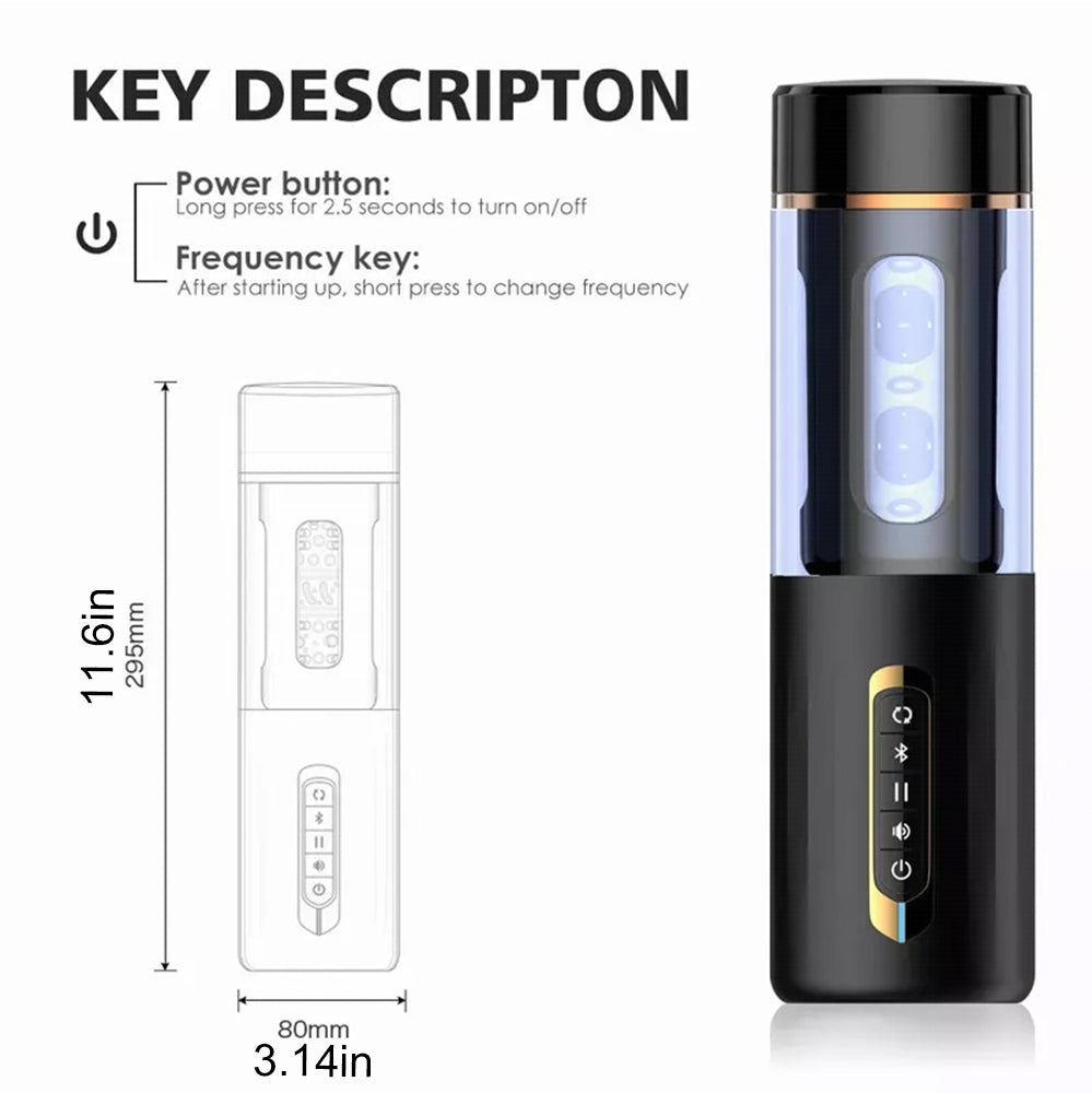 Omysky 6 Thrusting Rotation 5 Speed Mode Male Stroker Penis Training Smart Voice with Suction Base — product image 9