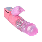 angled view of tip of shaft from Wet Dreams Love Bunny Rabbit Vibrator Dildo | AnneToys