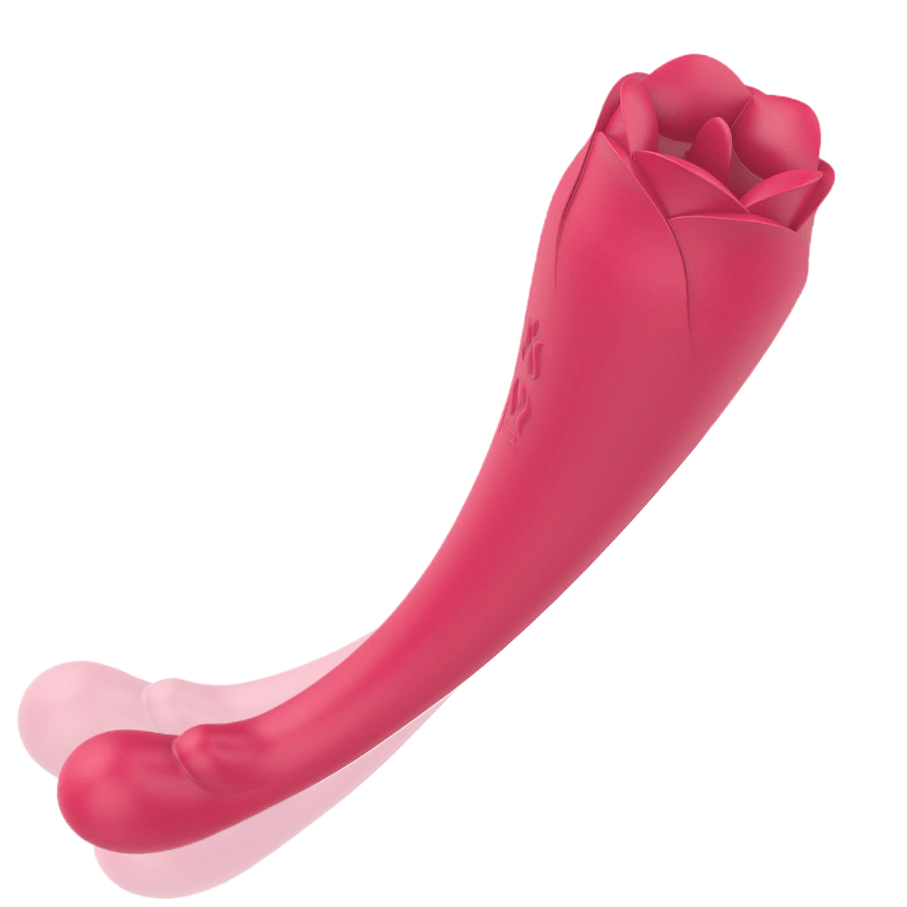 Rose Sex Toy Nipple Vibrator - Tongue Licking and Clit Sucking – product view 8